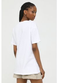 Answear Lab t-shirt bawełniany answear.LAB X limitowana kolekcja festiwalowa BE BRAVE kolor biały. Kolor: biały. Materiał: bawełna. Wzór: nadruk. Styl: wakacyjny #3