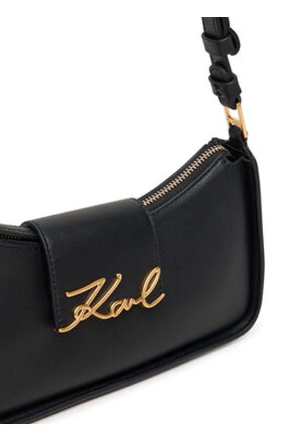 Karl Lagerfeld - KARL LAGERFELD Torebka A3W30290 Czarny. Kolor: czarny. Materiał: skórzane