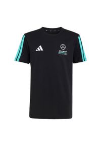 Adidas - Koszulka Mercedes - Amg Petronas Formula 1 Team Dna. Kolor: niebieski, wielokolorowy, czarny. Sport: joga i pilates #1