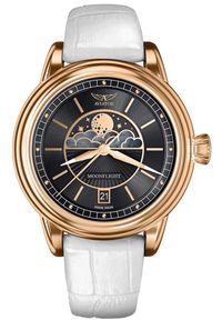 AVIATOR - Zegarek damski Aviator V.1.33.2.253.4WM biały. Kolor: biały #1