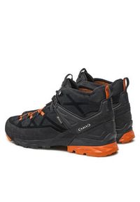 Aku Trekkingi Rock Dfs Mid Gtx GORE-TEX 718 Czarny. Kolor: czarny. Materiał: nubuk, skóra. Technologia: Gore-Tex. Sport: turystyka piesza #8