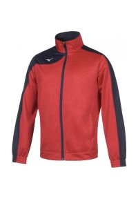Bluza dziecięca Mizuno Knit Tracksuit. Kolor: wielokolorowy, niebieski, czerwony. Sport: joga i pilates, fitness #1