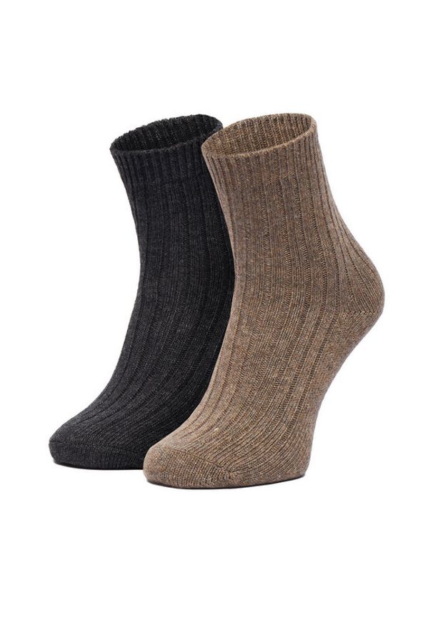 Nine West Skarpety długie CEO_LA_NW_12744_Z_AW25 (2-PACK) Brązowy. Kolor: brązowy. Materiał: poliamid, nylon