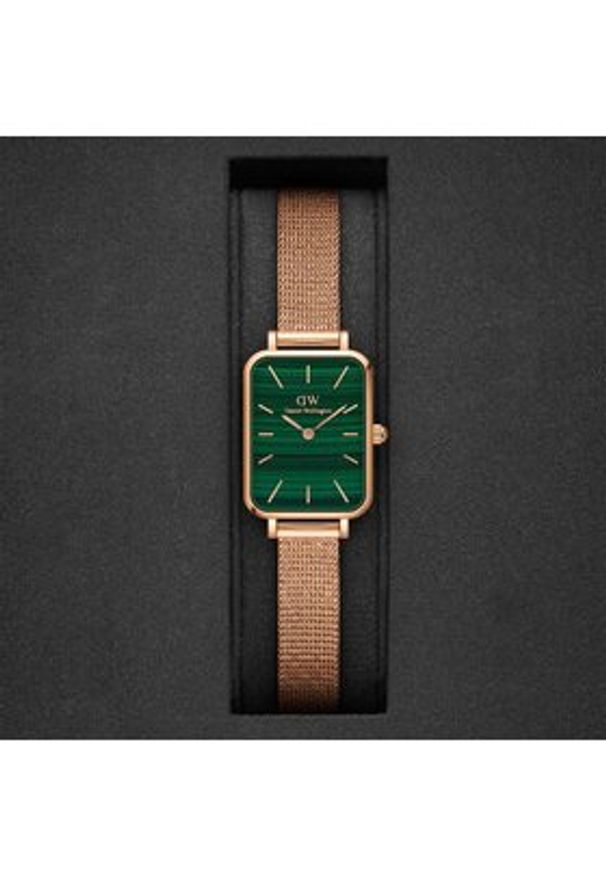 Daniel Wellington Zegarek Quadro DW00100437 Złoty. Kolor: złoty