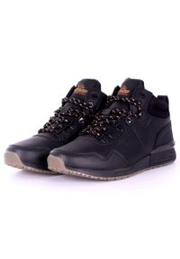 Skórzane buty męskie wysokie czarne Jogger Pro Bustagrip. Kolor: czarny. Materiał: skóra #9