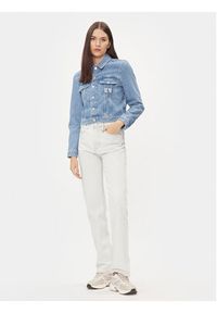 Calvin Klein Jeans Kurtka jeansowa 90's J20J222473 Niebieski Regular Fit. Kolor: niebieski. Materiał: bawełna
