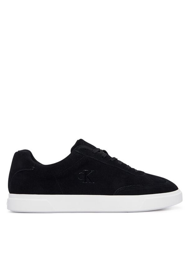 Calvin Klein Sneakersy Low Prof Cupsole Wt Su HM0HM02201 Brązowy. Kolor: brązowy. Materiał: zamsz, skóra