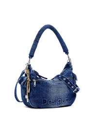 Desigual Torebka Half Logo Astana 25SAXD28 Niebieski. Kolor: niebieski #3