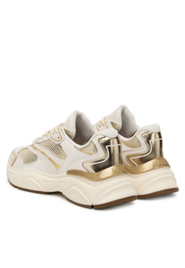 Karl Lagerfeld - KARL LAGERFELD Sneakersy KL65624M Złoty. Kolor: złoty. Materiał: skóra