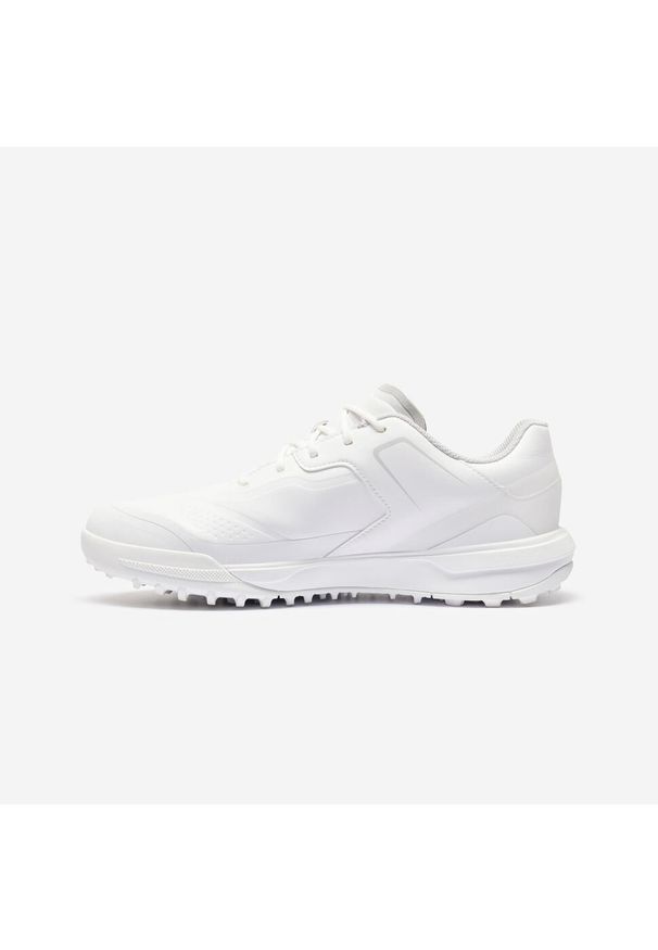 INESIS - Buty do golfa męskie Inesis MW500 wodoodporne. Kolor: biały. Materiał: materiał, kauczuk. Sport: golf