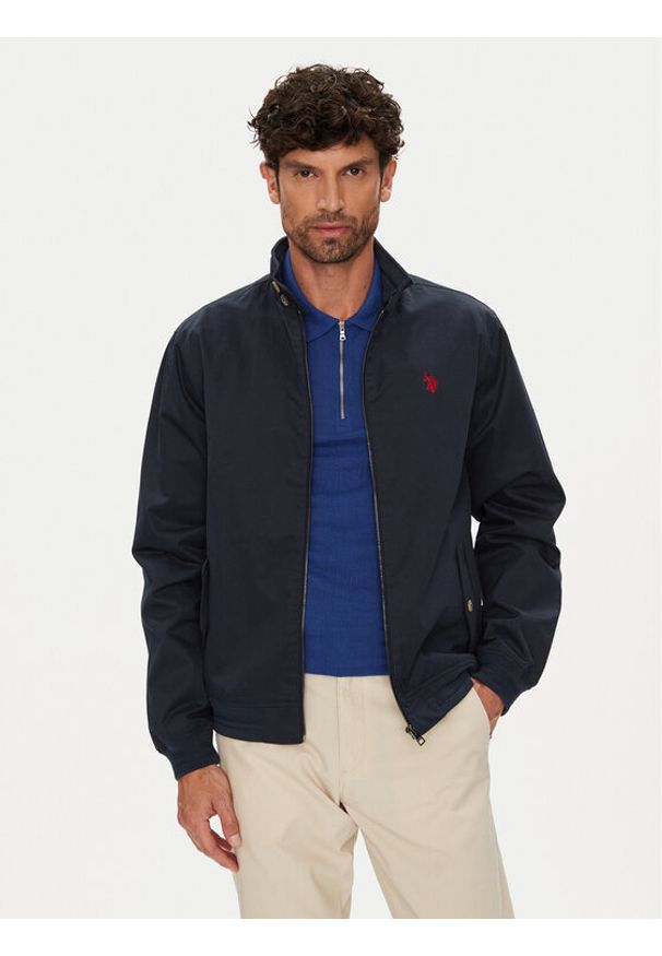 U.S. Polo Assn. Kurtka bomber MUP3260 Granatowy Regular Fit. Typ kołnierza: polo. Kolor: niebieski. Materiał: bawełna