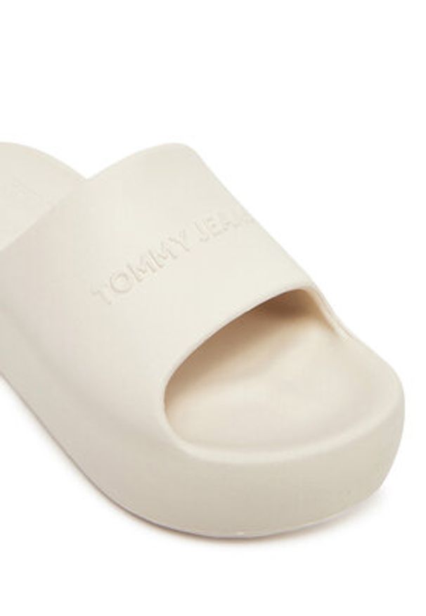 Tommy Jeans Klapki Tjw Chunky Pool Slide Ess EN0EN02879 Écru. Materiał: syntetyk