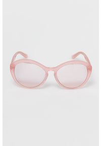 Calvin Klein Okulary przeciwsłoneczne damskie kolor różowy. Kształt: okrągłe. Kolor: różowy #2