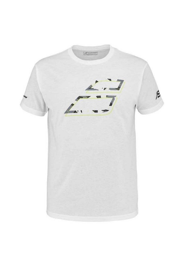 Koszulka tenisowa męska Babolat Aero Cotton. Kolor: biały. Sport: tenis