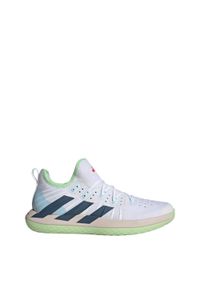 Adidas - Stabil Next Gen Shoes. Kolor: niebieski, biały, wielokolorowy, zielony. Materiał: materiał