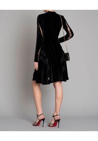 Elie Saab - ELIE SAAB - Sukienka z koronką. Kolor: czarny. Materiał: koronka. Długość rękawa: długi rękaw. Wzór: koronka. Typ sukienki: rozkloszowane. Styl: elegancki #2