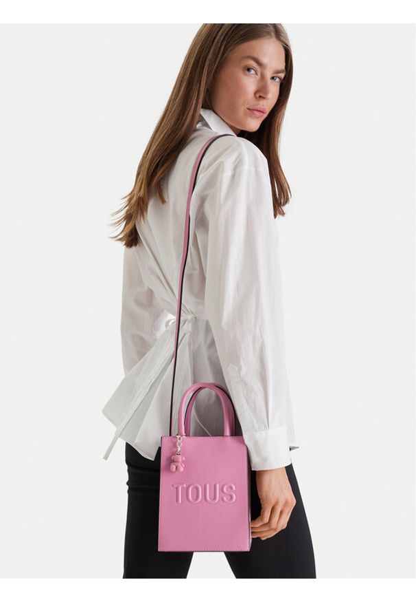 Tous - TOUS Torebka MINI BOLSO POP TOUS BRENDA 2002105913 Różowy. Kolor: różowy. Materiał: skórzane