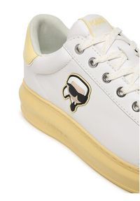 Karl Lagerfeld - KARL LAGERFELD Sneakersy Kapri KL62530N Biały. Kolor: biały. Materiał: skóra #3