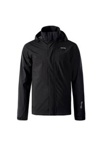Hi-tec - Kurtka męska Softshell Hi-Tec Oscar - czarna, Rozmiar L. Typ kołnierza: kołnierzyk stójkowy. Kolor: czarny. Materiał: softshell. Sport: turystyka piesza #1
