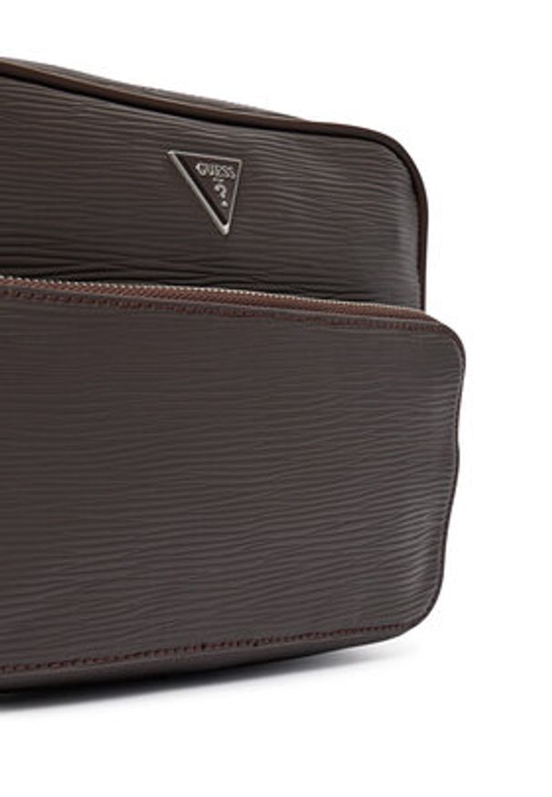 Guess Saszetka HMMIPW P6222 Brązowy. Kolor: brązowy. Materiał: skóra