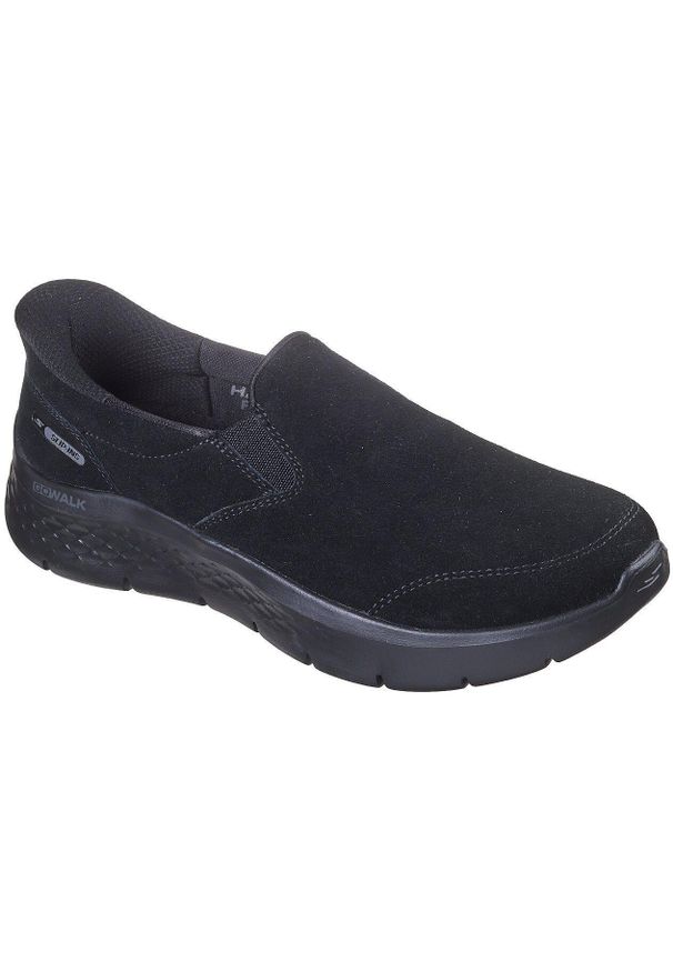 skechers - Adidasy Skechers Go Walk Flex - Rue, Kobiety. Kolor: czarny. Materiał: materiał. Sport: fitness