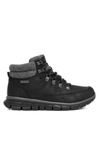 skechers - Skechers Trekkingi Synergy 167425/BLK Czarny. Kolor: czarny. Materiał: skóra