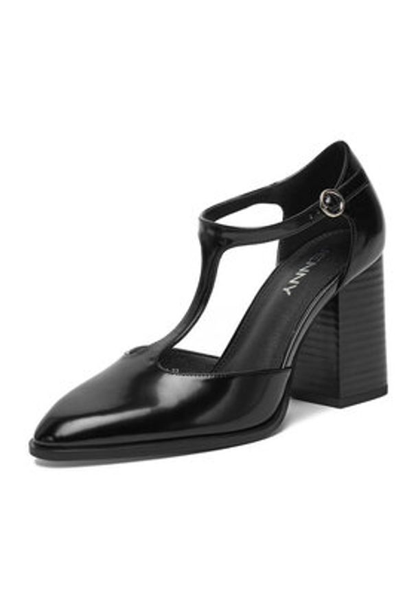 Jenny - JENNY Półbuty CEO-HY2517-1 Czarny. Kolor: czarny. Materiał: syntetyk, materiał