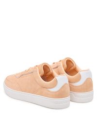 TOMMY HILFIGER - Tommy Hilfiger Sneakersy Casual FW0FW08898 Pomarańczowy. Okazja: na co dzień. Kolor: pomarańczowy. Materiał: zamsz, skóra
