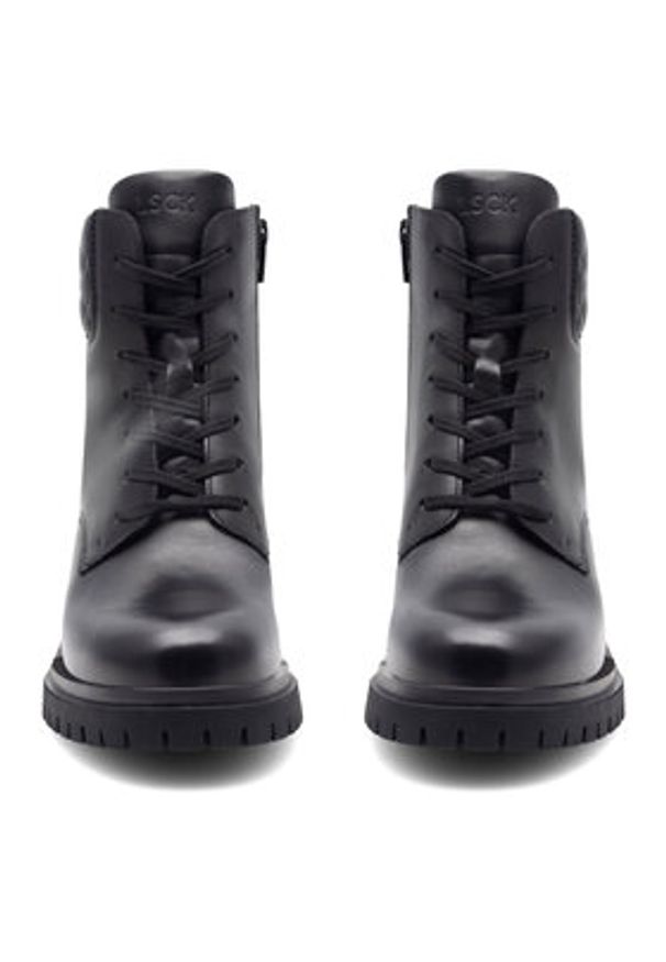 Lasocki Trzewiki WI16-GATA-01 Czarny. Kolor: czarny. Materiał: skóra