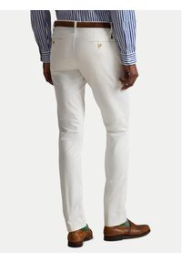 Polo Ralph Lauren Chinosy 710704176055 Biały Slim Fit. Kolor: biały. Materiał: bawełna #6