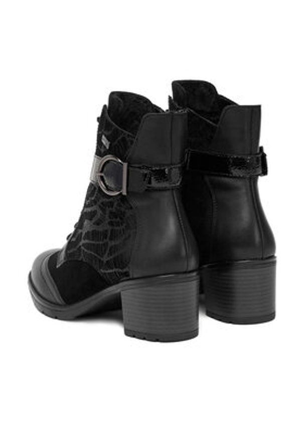 Remonte Botki CEO-D2A77-02 Czarny. Kolor: czarny. Materiał: skóra