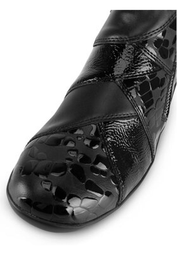 Remonte Półbuty R7674-04 Czarny. Kolor: czarny. Materiał: skóra