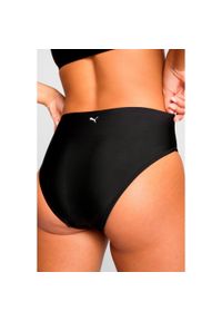 Puma - Dół od bikini z wysokim stanem, czarne. Stan: podwyższony. Kolor: niebieski. Materiał: poliester