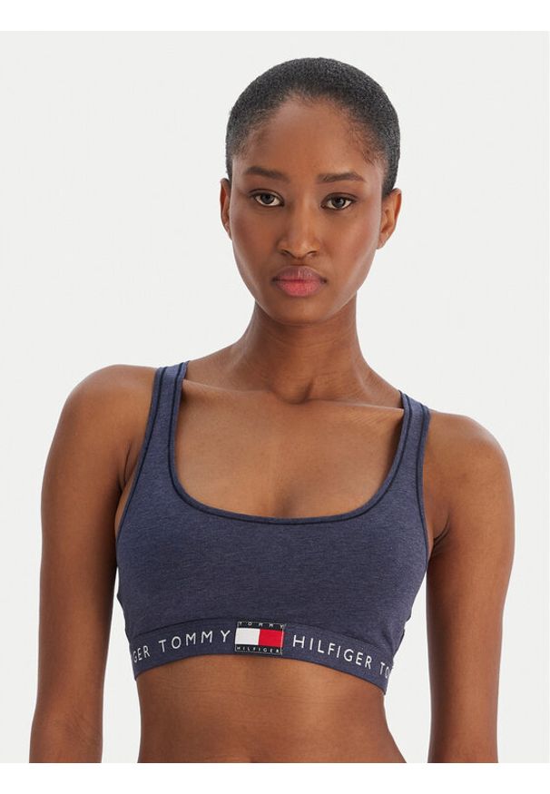 TOMMY HILFIGER - Tommy Hilfiger Biustonosz top UW0UW06221 Granatowy. Kolor: niebieski. Materiał: bawełna
