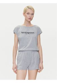 Emporio Armani Underwear Piżama EW000495 AF10881 O8002 Szary Regular Fit. Kolor: szary. Materiał: bawełna