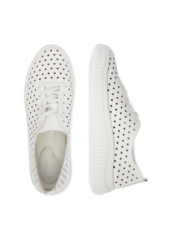 Remonte Sneakersy CEO-D3E06-80 Biały. Kolor: biały. Materiał: skóra, syntetyk