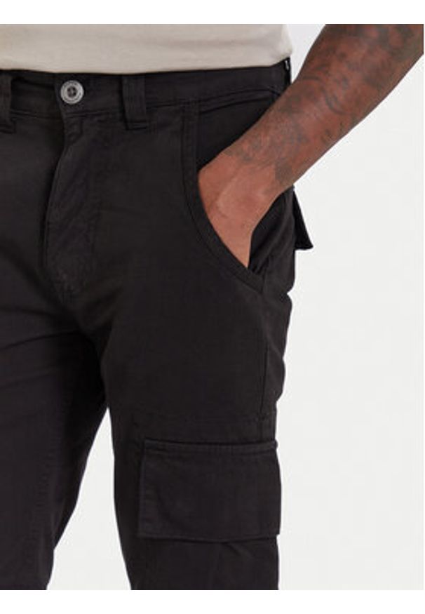 Alpha Industries Spodnie materiałowe Agent 158205 Czarny Regular Fit. Kolor: czarny. Materiał: materiał, bawełna