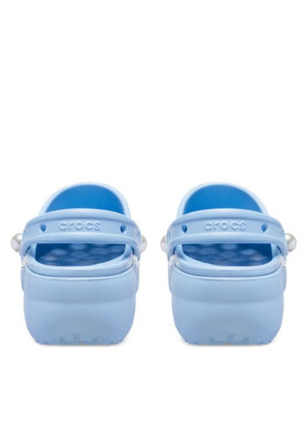 Crocs Klapki Classic Platform Pearl Clog 211231 Niebieski. Kolor: niebieski. Obcas: na platformie