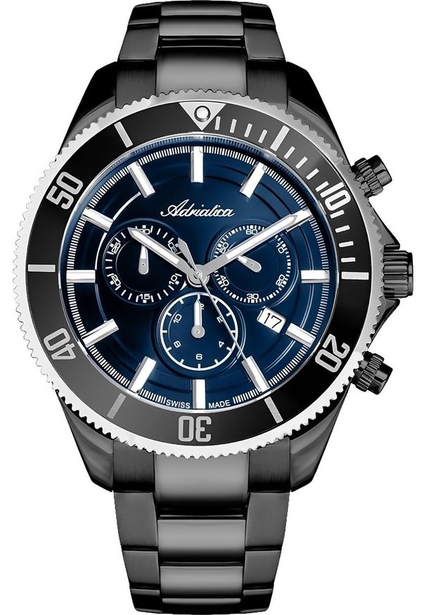 Zegarek Adriatica Zegarek męski Adriatica A1139.S115CHN szary. Kolor: szary