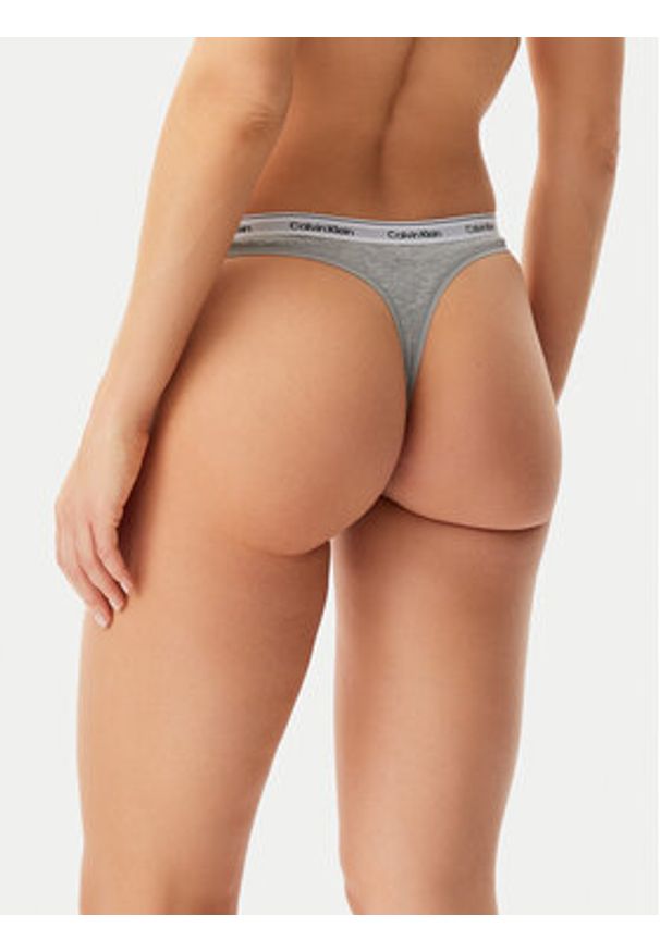 Calvin Klein Underwear Komplet 3 par stringów 000QD5209E Kolorowy. Materiał: bawełna. Wzór: kolorowy