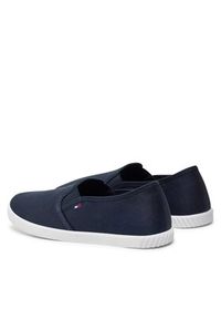 TOMMY HILFIGER - Tommy Hilfiger Tenisówki Canvas Slip-On Sneaker FW0FW07806 Granatowy. Zapięcie: bez zapięcia. Kolor: niebieski #3