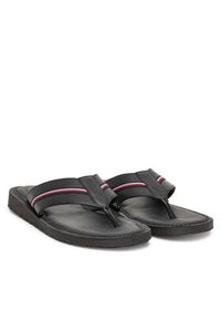 TOMMY HILFIGER - Tommy Hilfiger Japonki Core Hilfiger Toe Post Lh Sandal FM0FM05416 Czarny. Kolor: czarny. Materiał: skóra #5