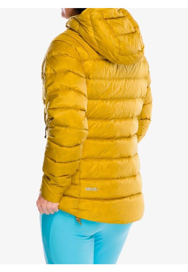 Kurtka puchowa damska Rab Electron Pro Jacket. Kolor: żółty. Materiał: puch