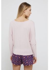 Calvin Klein Underwear Longsleeve piżamowy kolor różowy. Kolor: różowy. Materiał: dzianina. Długość: długie #4