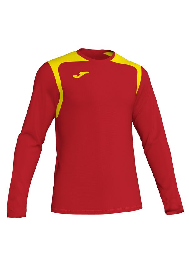 Koszulka do piłki nożnej męska Joma Championship V z długim rękawem. Kolor: różowy, wielokolorowy, żółty, czerwony. Długość rękawa: długi rękaw. Długość: długie