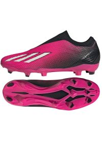 Adidas - Buty piłkarskie adidas X Speedportal.3 Fg Ll M GZ5065 róże i fiolety różowe. Kolor: różowy. Materiał: syntetyk, guma. Sport: piłka nożna