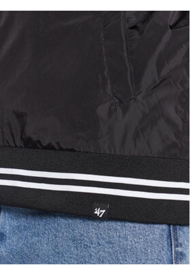 47 Brand Kurtka bomber New York Yankees Wordmark 47 Drift Track Jacket Czarny Regular Fit. Kolor: czarny. Materiał: syntetyk