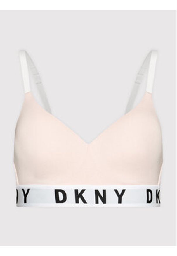 DKNY Biustonosz push-up DK4518 Różowy. Kolor: różowy. Materiał: bawełna. Rodzaj stanika: push-up
