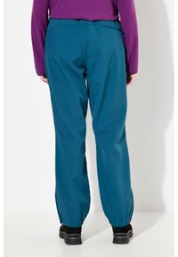 ULLA POPKEN - Damskie Spodnie softshell wodoodporne profilowane kolana polarowa podszewka. Kolekcja: plus size. Kolor: niebieski, zielony, wielokolorowy. Materiał: poliester, materiał. Sezon: lato. Sport: turystyka piesza