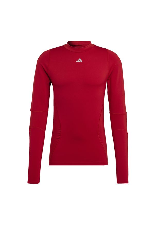 Adidas - Dżersej z długim rękawem adidas Techfit Cold.Rdy. Kolor: czarny. Materiał: jersey. Długość rękawa: długi rękaw. Technologia: Techfit (Adidas). Długość: długie. Sport: piłka nożna